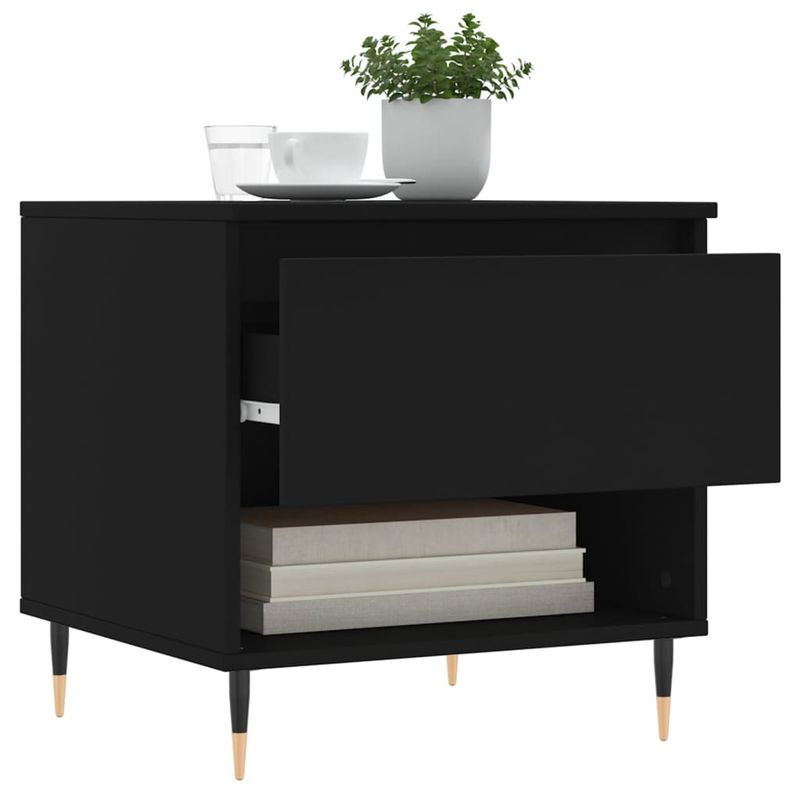 Casa si Gradina - Mobilier - Mese si birouri - Masute de cafea - Masuta de cafea, negru, 50x46x50 cm, lemn prelucrat - Infinity.ro