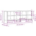 Casa si Gradina - Mobilier - Organizare si depozitare - Organizator incaltaminte - Pantofar, stejar fumuriu, 131x35x50 cm, lemn compozit - Infinity.ro