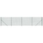 Casa si Gradina - Gradina si terasa - Garduri, panouri si accesorii - Gard plasa de sarma cu bordura, verde, 1,8x10 m - Infinity.ro