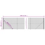 Casa si Gradina - Gradina si terasa - Garduri, panouri si accesorii - Gard plasa de sarma cu bordura, verde, 1,8x10 m - Infinity.ro