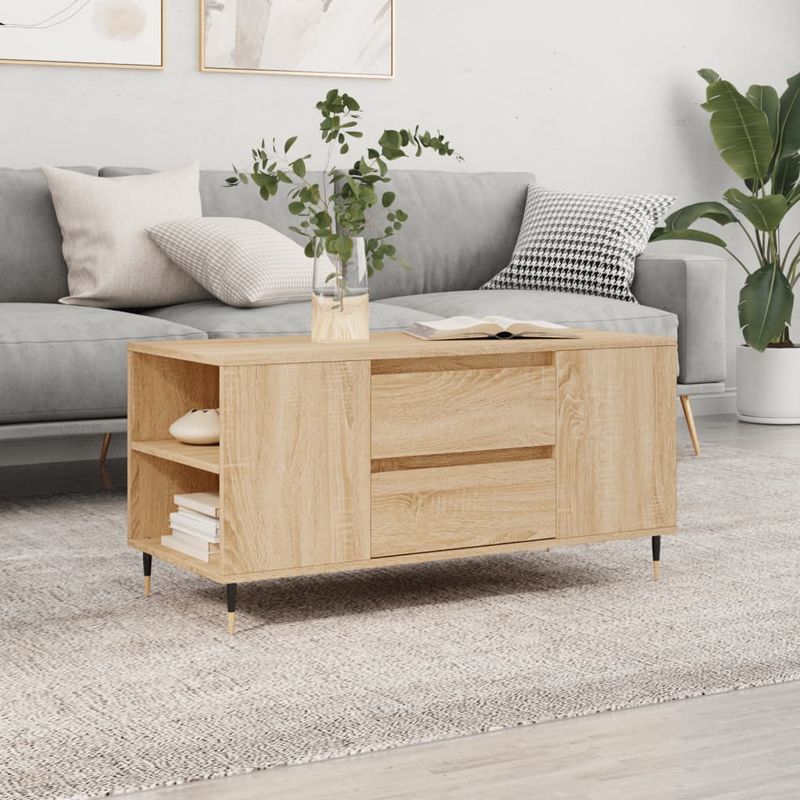 Casa si Gradina - Mobilier - Mese si birouri - Masute de cafea - Masuta de cafea, stejar sonoma, 102x44,5x50 cm, lemn prelucrat - Infinity.ro