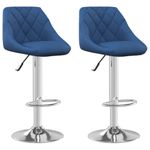 Casa si Gradina - Mobilier - Scaune si fotolii - Scaune - Scaune de bar, 2 buc., albastru, catifea - Infinity.ro