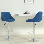 Casa si Gradina - Mobilier - Scaune si fotolii - Scaune - Scaune de bar, 2 buc., albastru, catifea - Infinity.ro