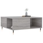 Casa si Gradina - Mobilier - Mese si birouri - Masute de cafea - Masuta de cafea, gri sonoma, 80x80x36,5 cm, lemn prelucrat - Infinity.ro