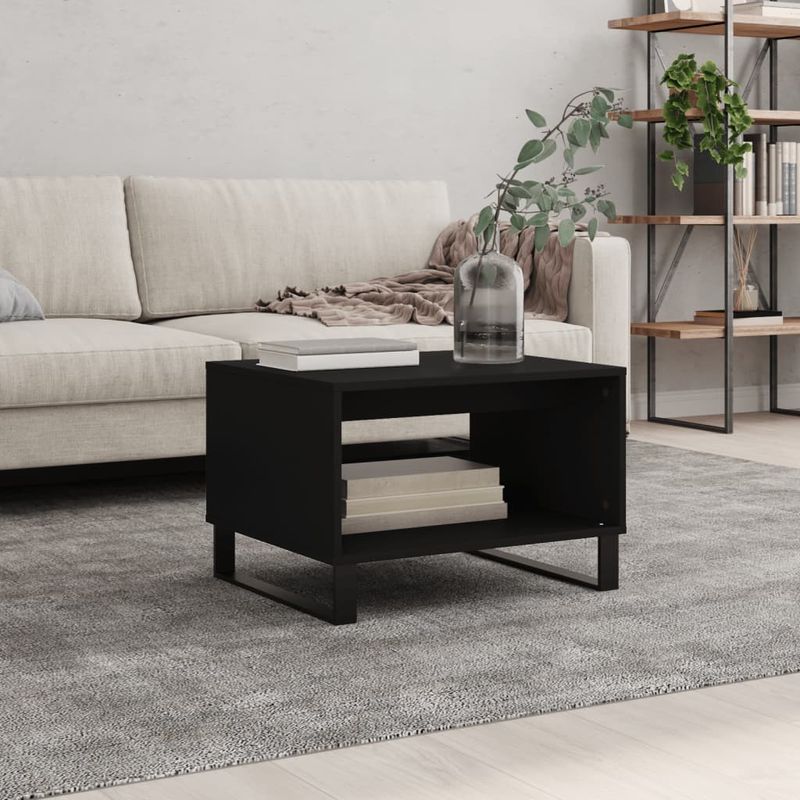 Casa si Gradina - Mobilier - Mese si birouri - Masute de cafea - Masuta de cafea, negru, 60x50x40 cm, lemn compozit - Infinity.ro