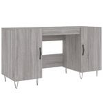 Casa si Gradina - Mobilier - Mese si birouri - Birouri - Birou, gri sonoma, 140x50x75 cm, lemn compozit - Infinity.ro