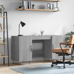 Casa si Gradina - Mobilier - Mese si birouri - Birouri - Birou, gri sonoma, 140x50x75 cm, lemn compozit - Infinity.ro