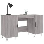 Casa si Gradina - Mobilier - Mese si birouri - Birouri - Birou, gri sonoma, 140x50x75 cm, lemn compozit - Infinity.ro