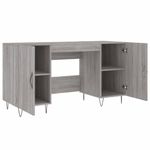 Casa si Gradina - Mobilier - Mese si birouri - Birouri - Birou, gri sonoma, 140x50x75 cm, lemn compozit - Infinity.ro