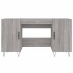 Casa si Gradina - Mobilier - Mese si birouri - Birouri - Birou, gri sonoma, 140x50x75 cm, lemn compozit - Infinity.ro