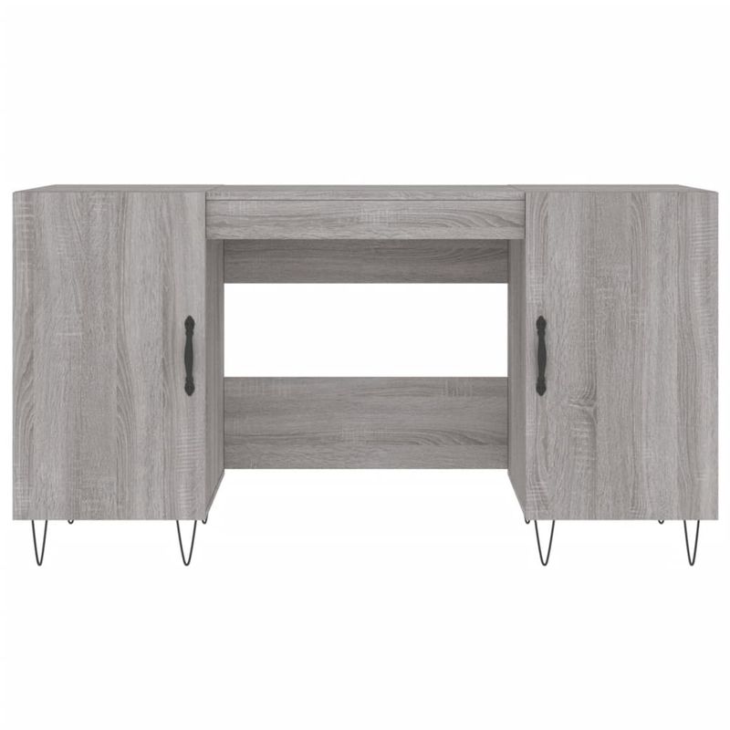 Casa si Gradina - Mobilier - Mese si birouri - Birouri - Birou, gri sonoma, 140x50x75 cm, lemn compozit - Infinity.ro