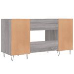 Casa si Gradina - Mobilier - Mese si birouri - Birouri - Birou, gri sonoma, 140x50x75 cm, lemn compozit - Infinity.ro