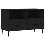 Casa si Gradina - Mobilier - Comode si corpuri - Comode - Comoda TV, negru, 80x36x50 cm, lemn prelucrat - Infinity.ro