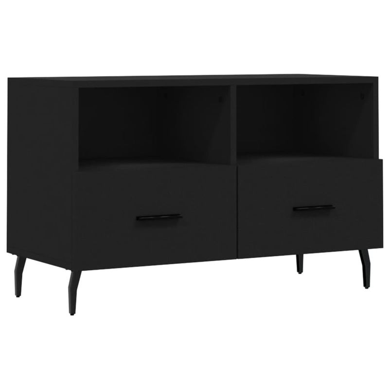 Casa si Gradina - Mobilier - Comode si corpuri - Comode - Comoda TV, negru, 80x36x50 cm, lemn prelucrat - Infinity.ro