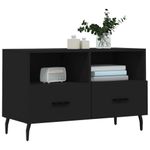 Casa si Gradina - Mobilier - Comode si corpuri - Comode - Comoda TV, negru, 80x36x50 cm, lemn prelucrat - Infinity.ro