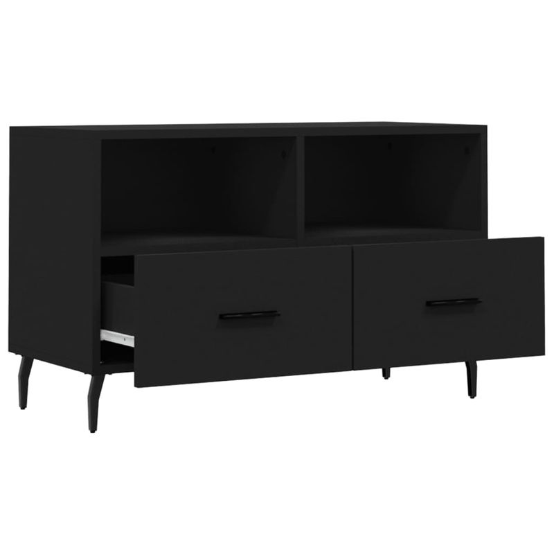 Casa si Gradina - Mobilier - Comode si corpuri - Comode - Comoda TV, negru, 80x36x50 cm, lemn prelucrat - Infinity.ro