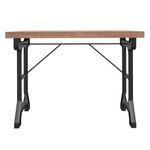 Casa si Gradina - Mobilier - Mese si birouri - Mese bucatarie si dining - Masa de bucatarie, 110x65x82 cm, lemn masiv de brad si fier - Infinity.ro