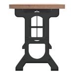 Casa si Gradina - Mobilier - Mese si birouri - Mese bucatarie si dining - Masa de bucatarie, 110x65x82 cm, lemn masiv de brad si fier - Infinity.ro