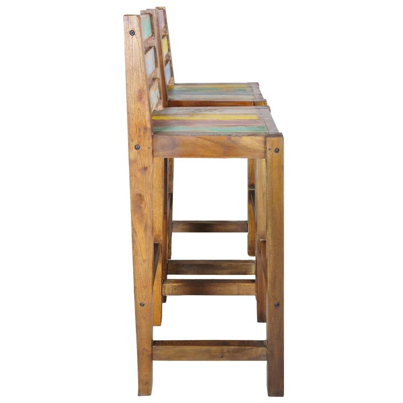 Casa si Gradina - Mobilier - Scaune si fotolii - Scaune - Scaune de bar, 2 buc., lemn masiv reciclat - Infinity.ro