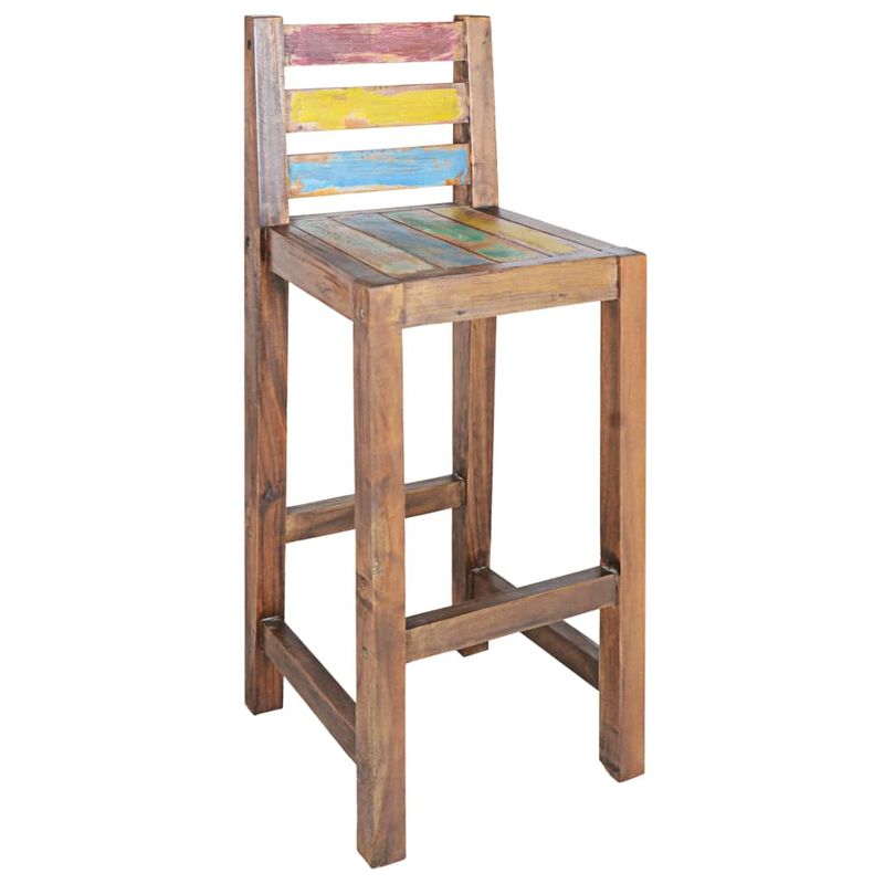 Casa si Gradina - Mobilier - Scaune si fotolii - Scaune - Scaune de bar, 2 buc., lemn masiv reciclat - Infinity.ro