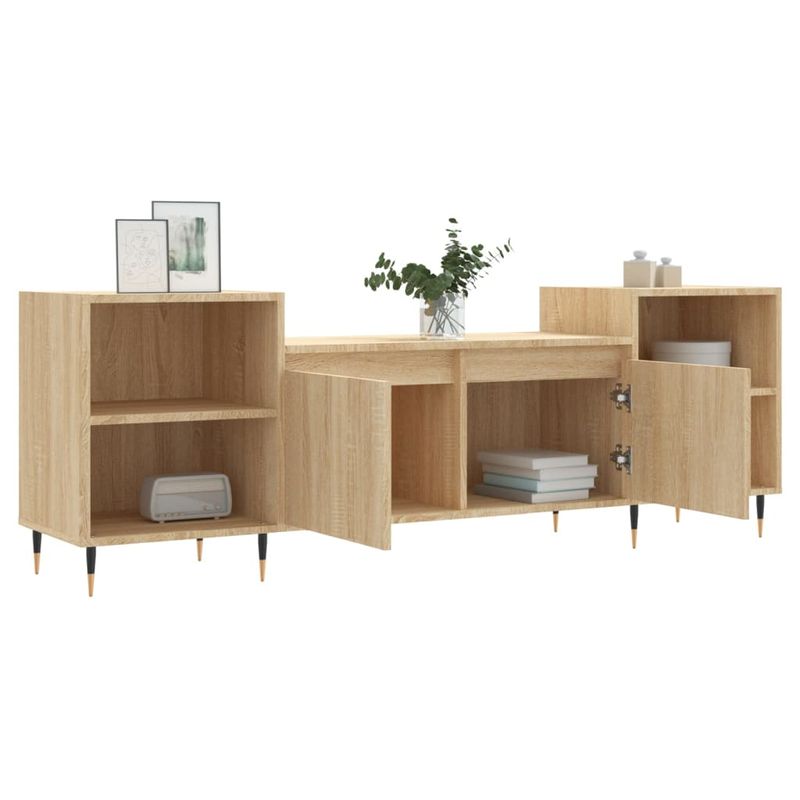 Casa si Gradina - Mobilier - Comode si corpuri - Comode - Comoda TV, stejar sonoma, 160x35x55 cm, lemn prelucrat - Infinity.ro