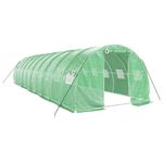 Casa si Gradina - Gradinarit si plante - Sere si solarii - Sera cu cadru din otel, verde, 30 m², 10x3x2 m - Infinity.ro