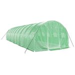Casa si Gradina - Gradinarit si plante - Sere si solarii - Sera cu cadru din otel, verde, 30 m², 10x3x2 m - Infinity.ro