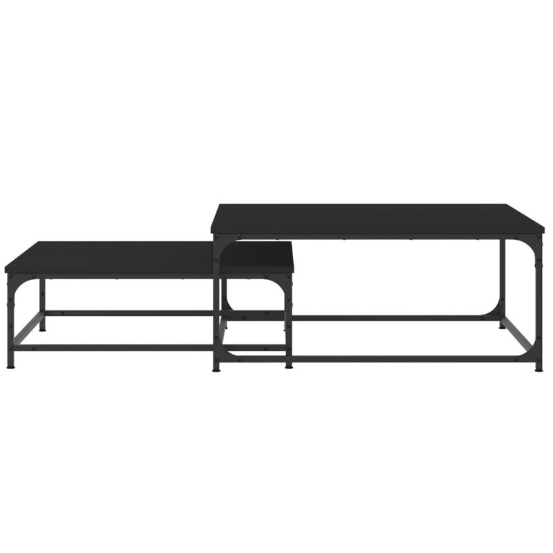 Casa si Gradina - Mobilier - Mese si birouri - Masute de cafea - Mese suprapuse de cafea, 2 buc, negru, lemn prelucrat - Infinity.ro