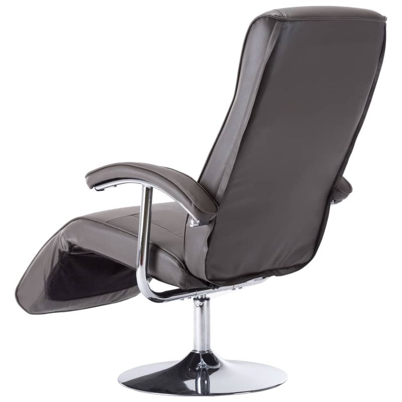 Casa si Gradina - Mobilier - Scaune si fotolii - Fotolii - Fotoliu TV, gri, piele ecologica - Infinity.ro