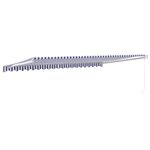 Casa si Gradina - Gradina si terasa - Umbrele si pavilioane - Pavilioane - Copertina retractabila albastru/alb, 5x3 m, textil/aluminiu - Infinity.ro