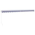 Casa si Gradina - Gradina si terasa - Umbrele si pavilioane - Pavilioane - Copertina retractabila albastru/alb, 5x3 m, textil/aluminiu - Infinity.ro