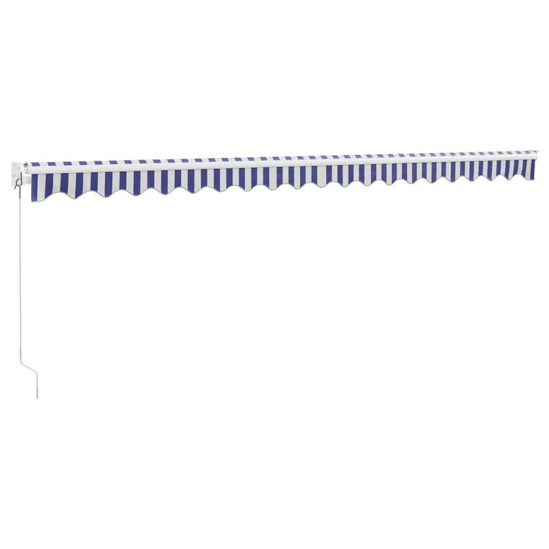 Casa si Gradina - Gradina si terasa - Umbrele si pavilioane - Pavilioane - Copertina retractabila albastru/alb, 5x3 m, textil/aluminiu - Infinity.ro