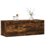 Casa si Gradina - Mobilier - Dulapuri si sifoniere - Dulapuri - Dulap de perete, stejar fumuriu, 100x36,5x35 cm, lemn prelucrat - Infinity.ro