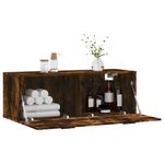 Casa si Gradina - Mobilier - Dulapuri si sifoniere - Dulapuri - Dulap de perete, stejar fumuriu, 100x36,5x35 cm, lemn prelucrat - Infinity.ro