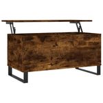 Casa si Gradina - Mobilier - Mese si birouri - Masute de cafea - Masuta de cafea, stejar fumuriu, 90x44,5x45 cm, lemn compozit - Infinity.ro