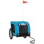 Petshop - Accesorii petshop - Culcusuri si custi - Genti si articole transport - Remorca bicicleta animale companie, albastru/negru, oxford/fier - Infinity.ro