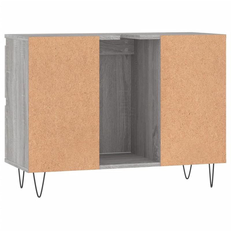 Casa si Gradina - Mobilier - Mobilier baie - Corpuri baie - Dulap pentru baie, gri sonoma, 80x33x60 cm, lemn compozit - Infinity.ro