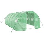 Casa si Gradina - Gradinarit si plante - Sere si solarii - Sera cu cadru din otel, verde, 18 m², 6x3x2 m - Infinity.ro