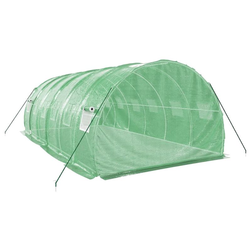 Casa si Gradina - Gradinarit si plante - Sere si solarii - Sera cu cadru din otel, verde, 18 m², 6x3x2 m - Infinity.ro