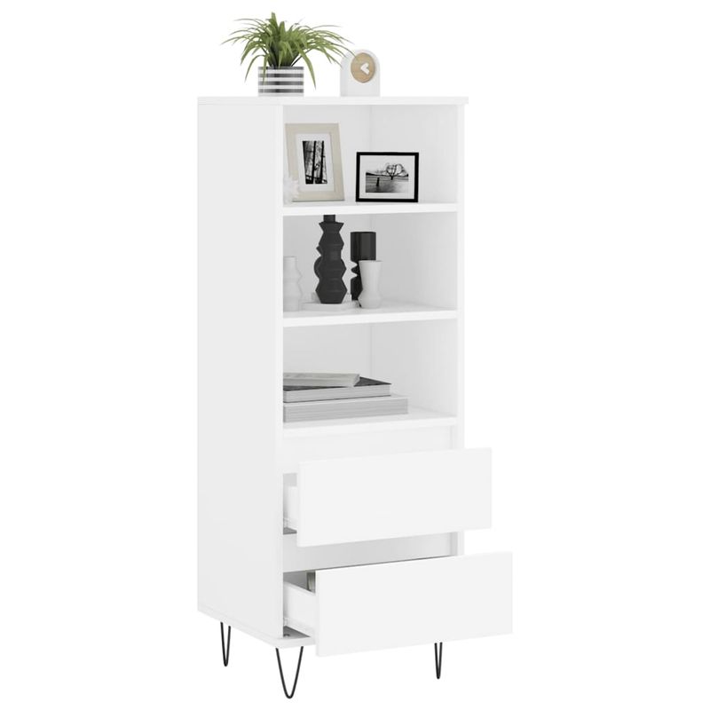 Casa si Gradina - Mobilier - Comode si corpuri - Corpuri bucatarie - Dulap inalt, alb, 40x36x110 cm, lemn compozit - Infinity.ro