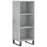 Casa si Gradina - Mobilier - Comode si corpuri - Comode - Servanta, gri beton, 34,5x32,5x90 cm, lemn prelucrat - Infinity.ro