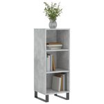 Casa si Gradina - Mobilier - Comode si corpuri - Comode - Servanta, gri beton, 34,5x32,5x90 cm, lemn prelucrat - Infinity.ro