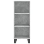 Casa si Gradina - Mobilier - Comode si corpuri - Comode - Servanta, gri beton, 34,5x32,5x90 cm, lemn prelucrat - Infinity.ro