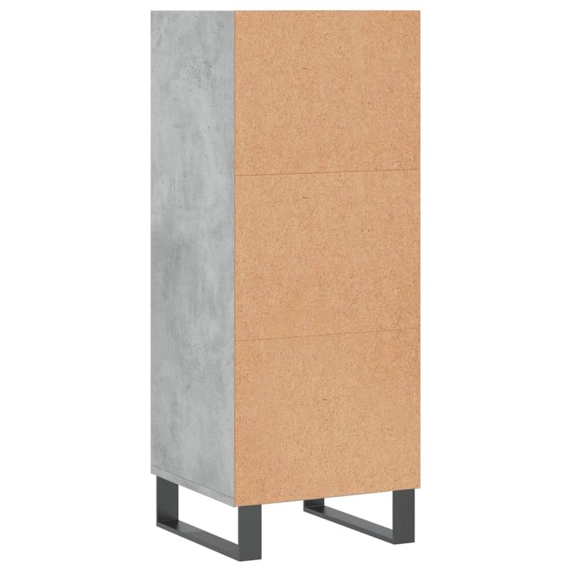 Casa si Gradina - Mobilier - Comode si corpuri - Comode - Servanta, gri beton, 34,5x32,5x90 cm, lemn prelucrat - Infinity.ro