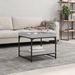 Casa si Gradina - Mobilier - Mese si birouri - Masute de cafea - Masa de cafea, gri sonoma, 49,5x49,5x45 cm, lemn compozit - Infinity.ro