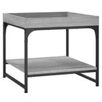 Casa si Gradina - Mobilier - Mese si birouri - Masute de cafea - Masa de cafea, gri sonoma, 49,5x49,5x45 cm, lemn compozit - Infinity.ro