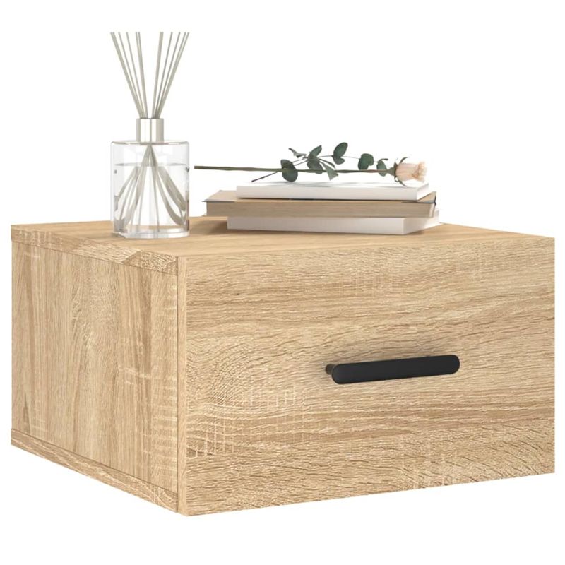 Casa si Gradina - Mobilier - Comode si corpuri - Noptiere - Noptiere de perete, 2 buc., stejar sonoma, 35x35x20 cm - Infinity.ro