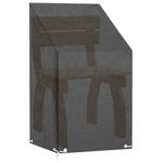 Casa si Gradina - Textile si covoare - Huse pentru mobilier - Huse scaun gradina 2 buc, 8 ocheti 65x65x80/120 cm polietilena - Infinity.ro