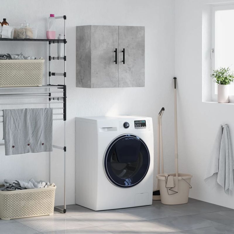 Casa si Gradina - Mobilier - Dulapuri si sifoniere - Dulapuri - Dulap de perete, gri beton, 60x31x60 cm, lemn compozit - Infinity.ro