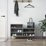 Casa si Gradina - Mobilier - Organizare si depozitare - Organizator incaltaminte - Pantofar, gri sonoma, 102x36x60 cm, lemn prelucrat - Infinity.ro